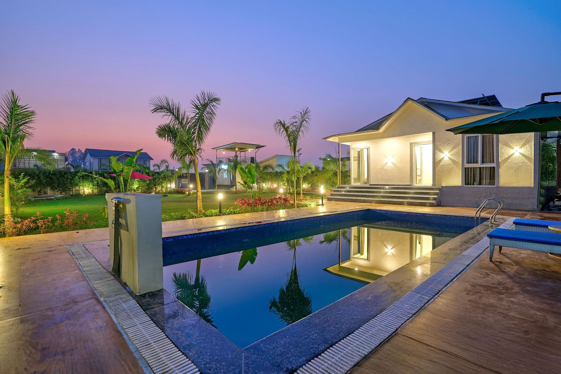 Saroja Farm | Pet-friendly 3-BHK Farmhouse With Private Pool, Lush Garden & Discotheque | Near Noida 150 Mall