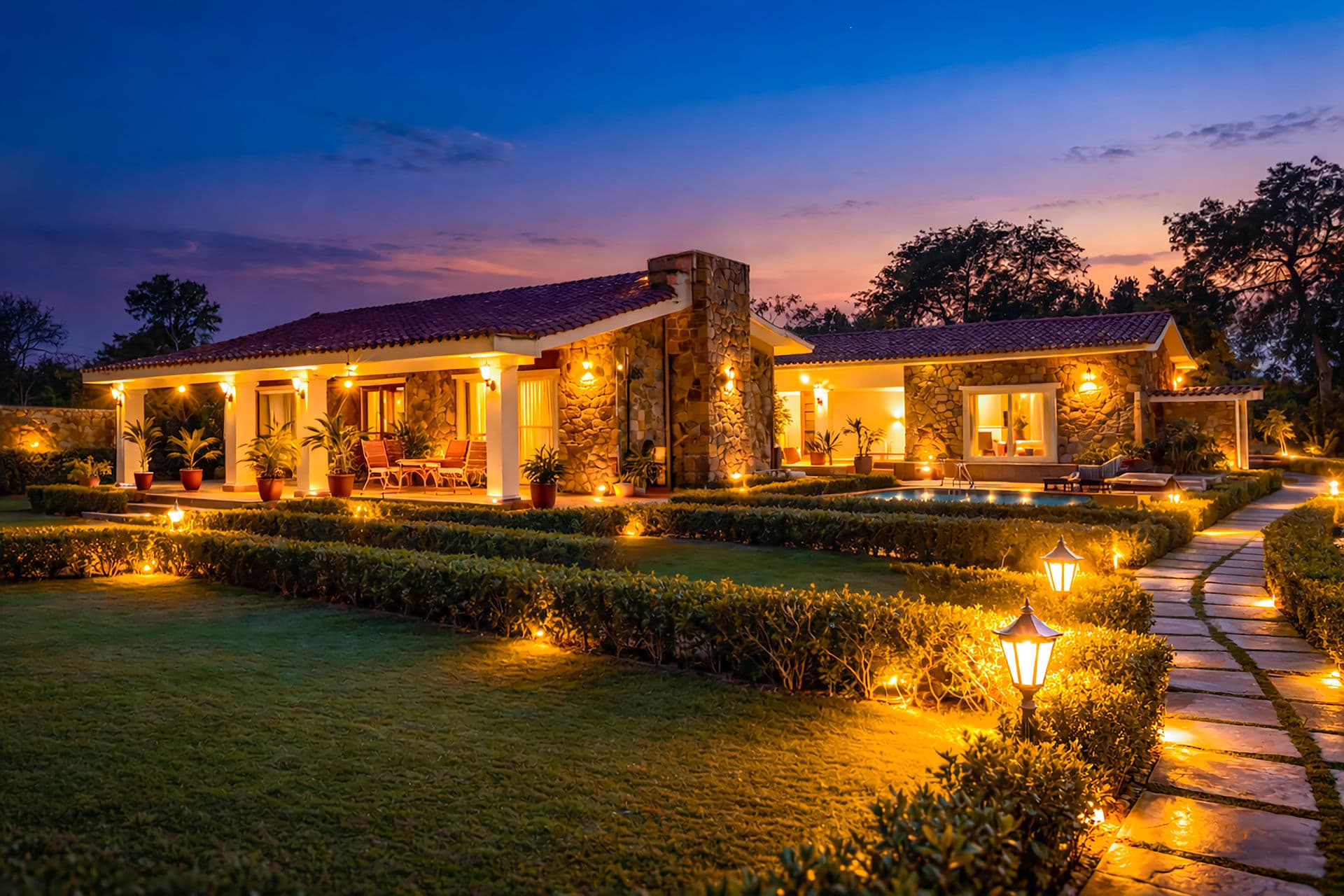 Aravalli Reserve The Isley | Pet-friendly 3-BHK Villa with Private Pool, Patio and Gazebo