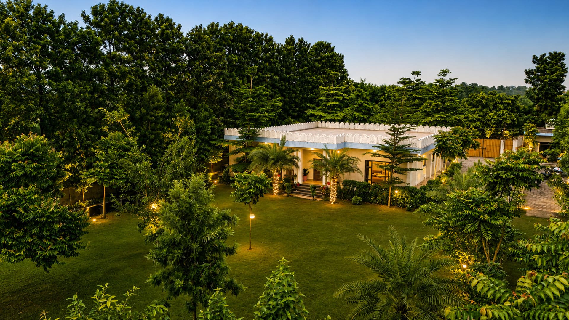 Aroma Green | 4 BHK Pet-Friendly Farmhouse With Private Pool, Landscaped Garden, Adventure Zone & Alfresco Dining