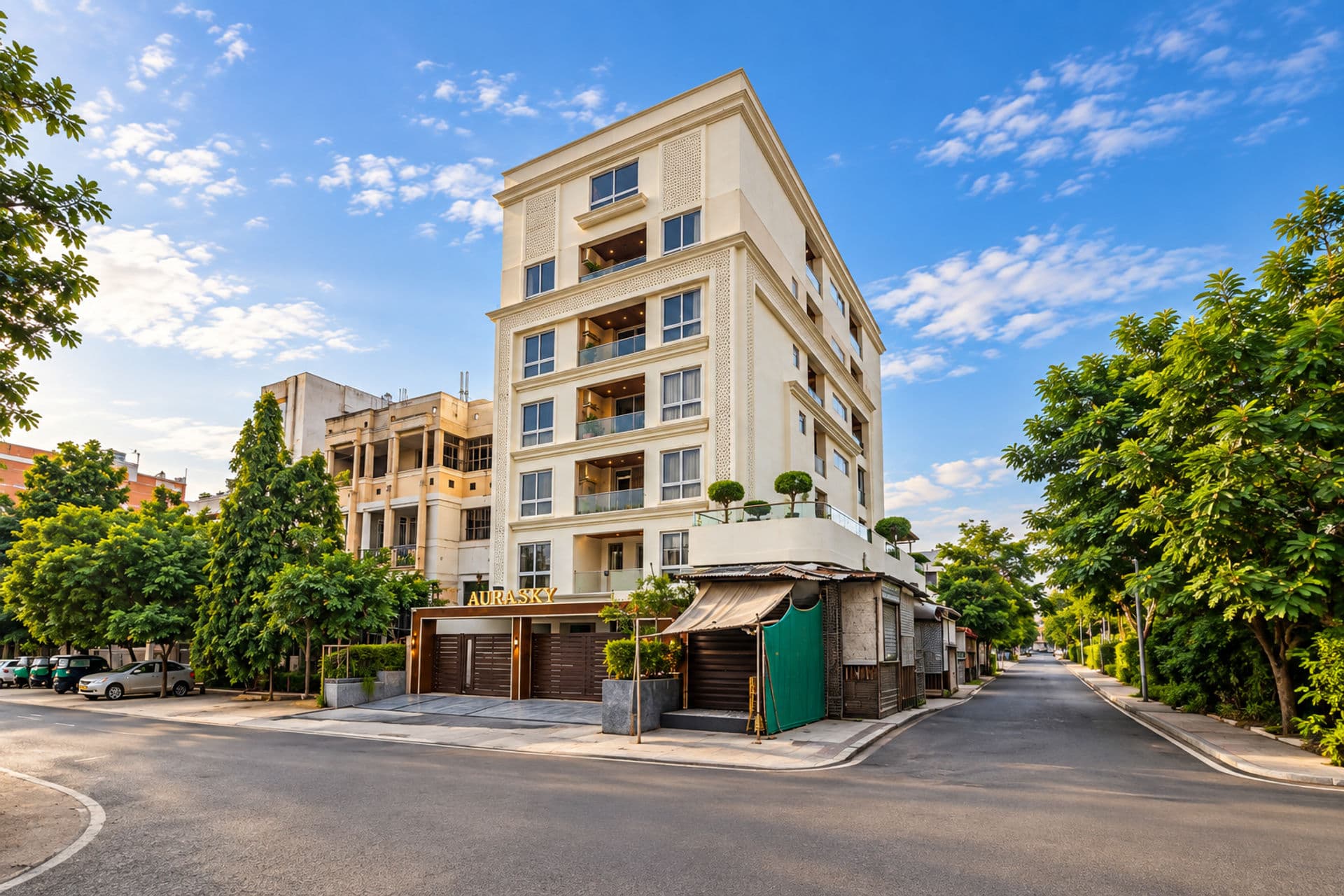 Aura Sky Urban | 3 BHK Apartment With Hill View, Private Terrace Sit-Out, Bar Corner & Shared Gym