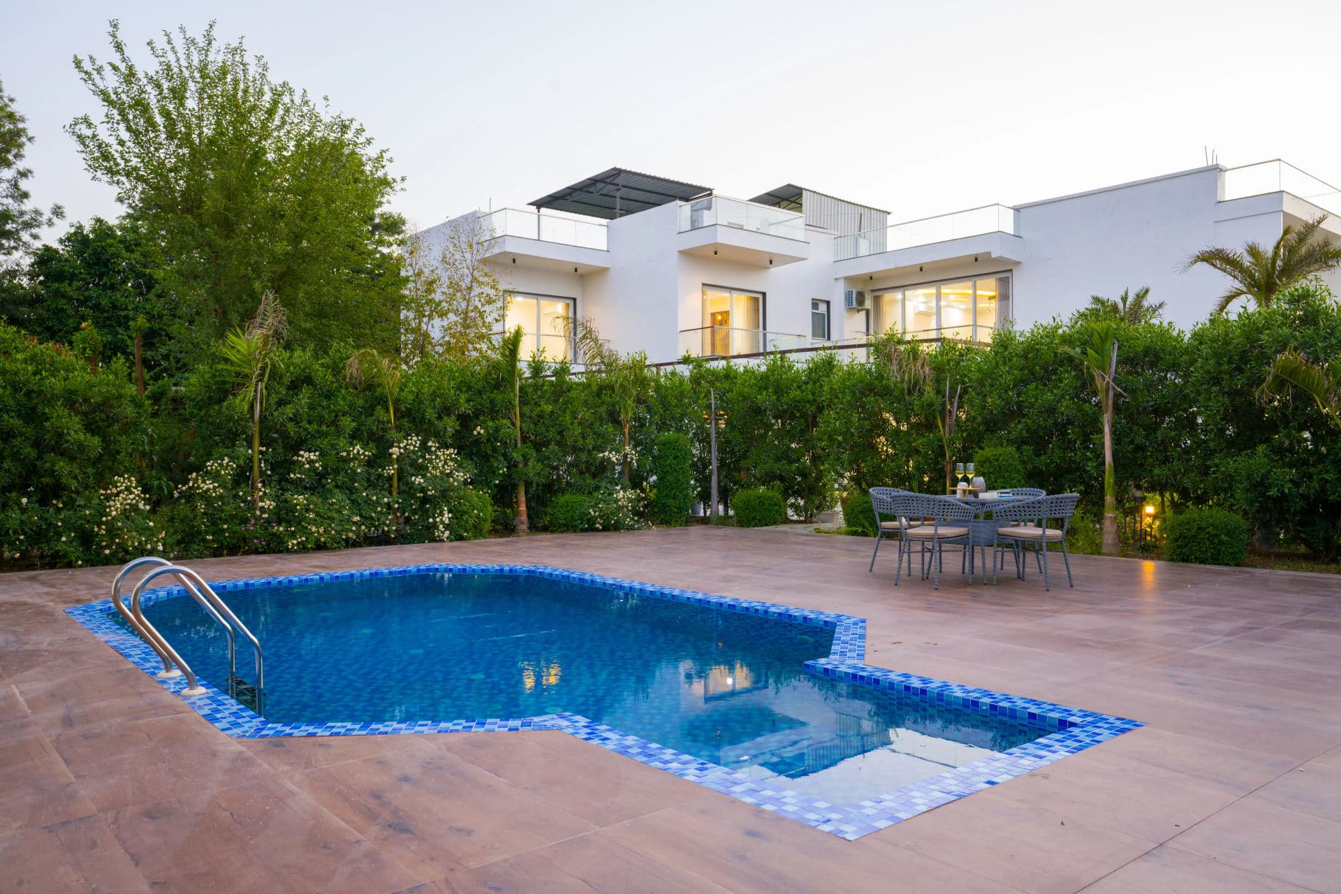 AdhiVa Retreat | 5-BHK Pet-friendly Farmhouse with Private Pool, Bar & Lush Garden