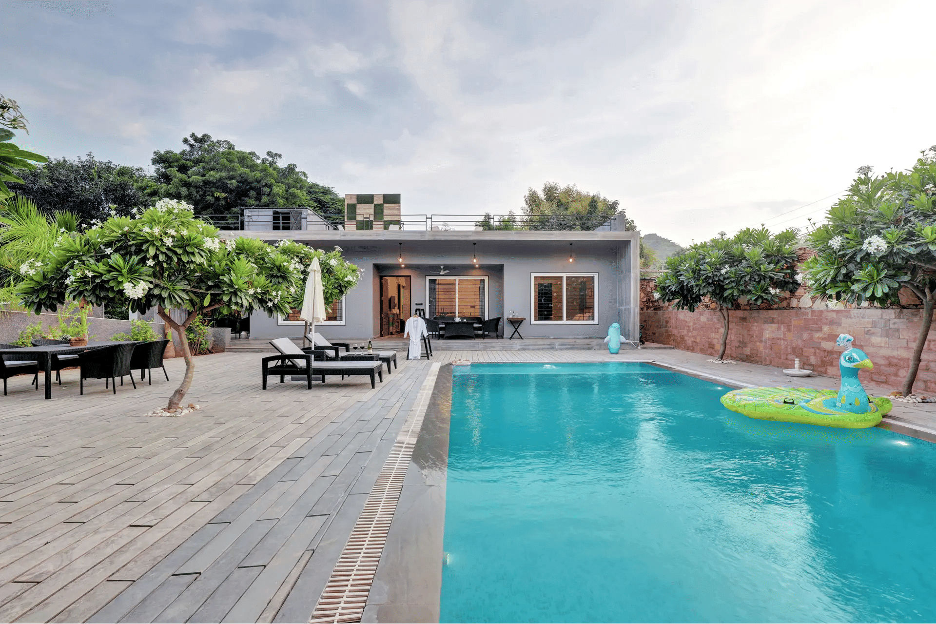Radhyam | Charming 2–BHK Escape With Private Pool, Garden & Aravalli Hill Views