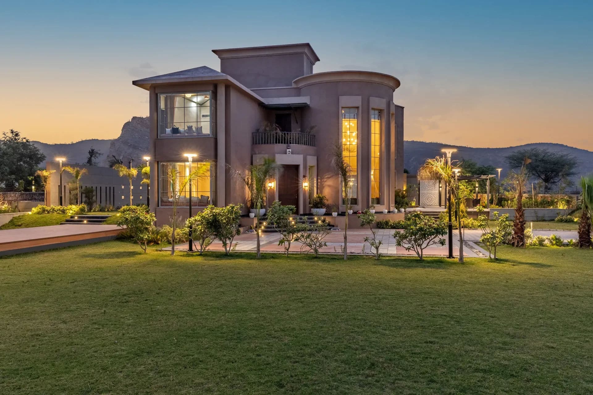 Snehzy | Charming Pet-friendly 3-BHK Villa With Private Pool, Garden, Gazebo Amidst Aravalli Hills
