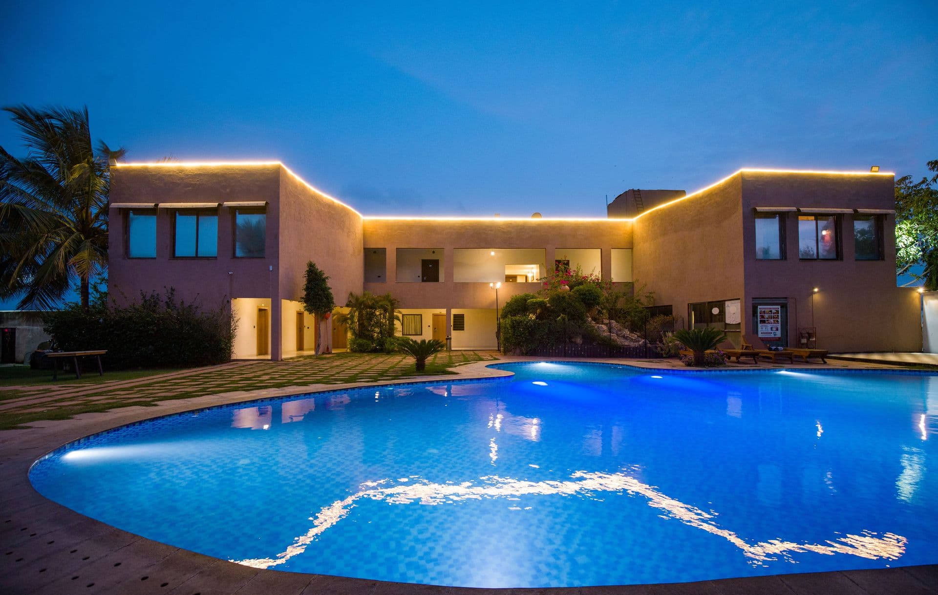 Jeevantara Luxury Suite | 1-Room Retreat with Dining Area, Common Pool, Wedding Venue & EV Charging Station