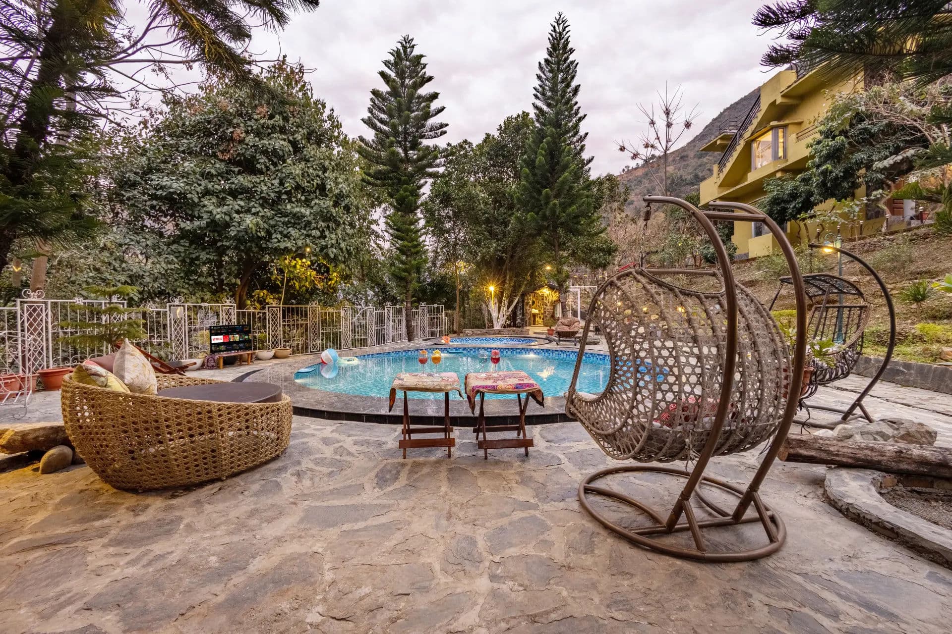 Zephyr Imperial | Luxury Tent on Hills With Pool, Gazebo, Tea House & Dining