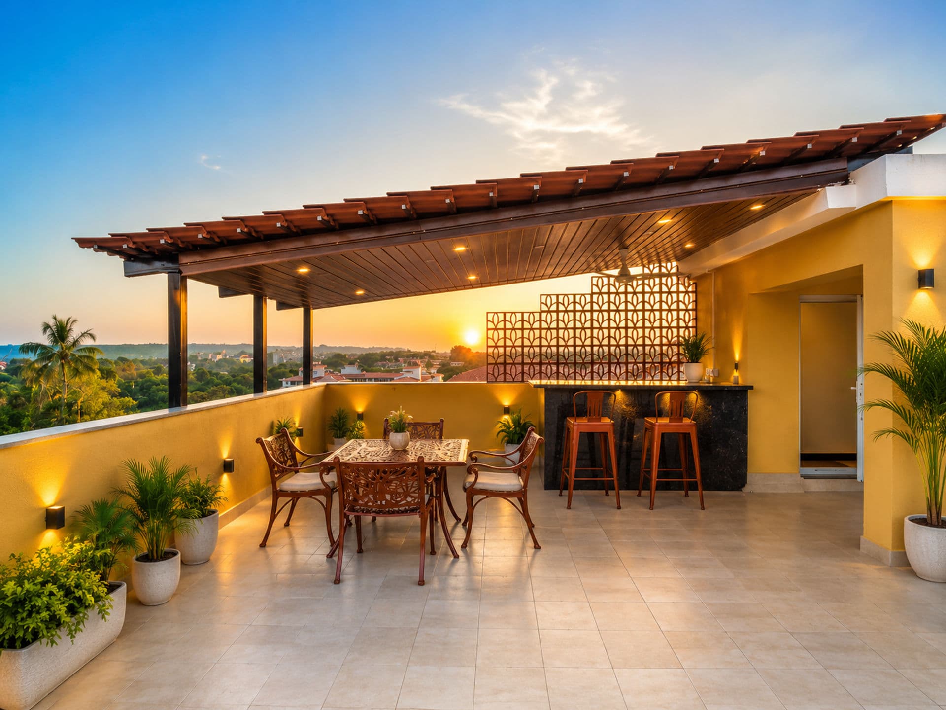 Veera Marina | 3-BHK Penthouse With Terrace, Common Pools & Lift, Near Candolim Beach