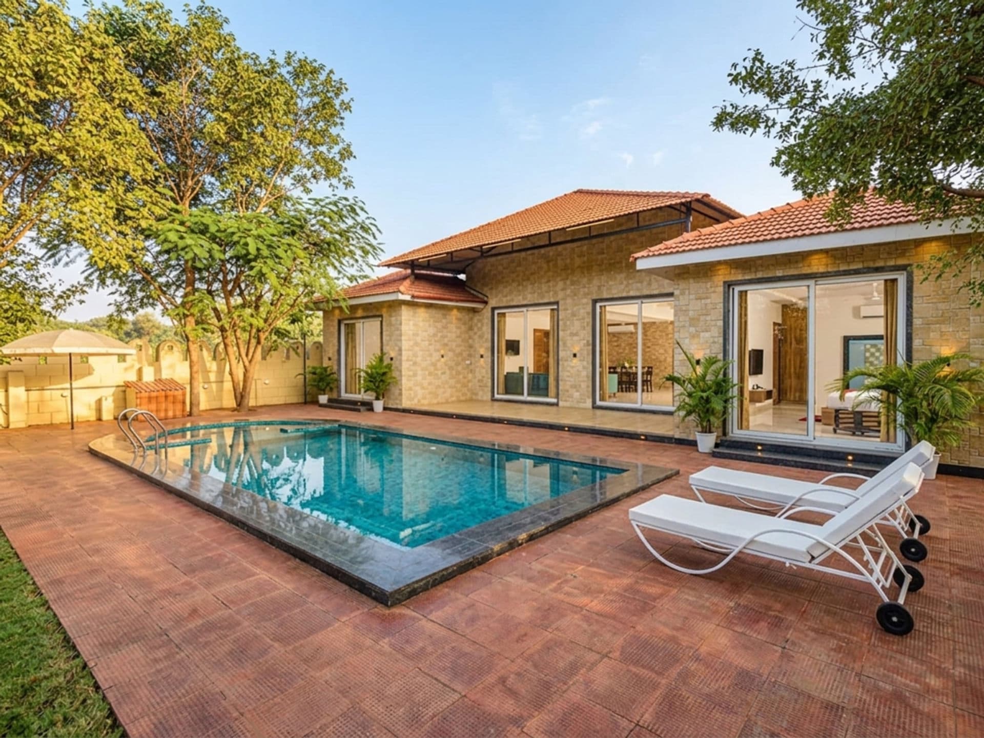Roohmon’s Farm | Exquisite 5-BHK Retreat With Private Pool, Garden & Bar